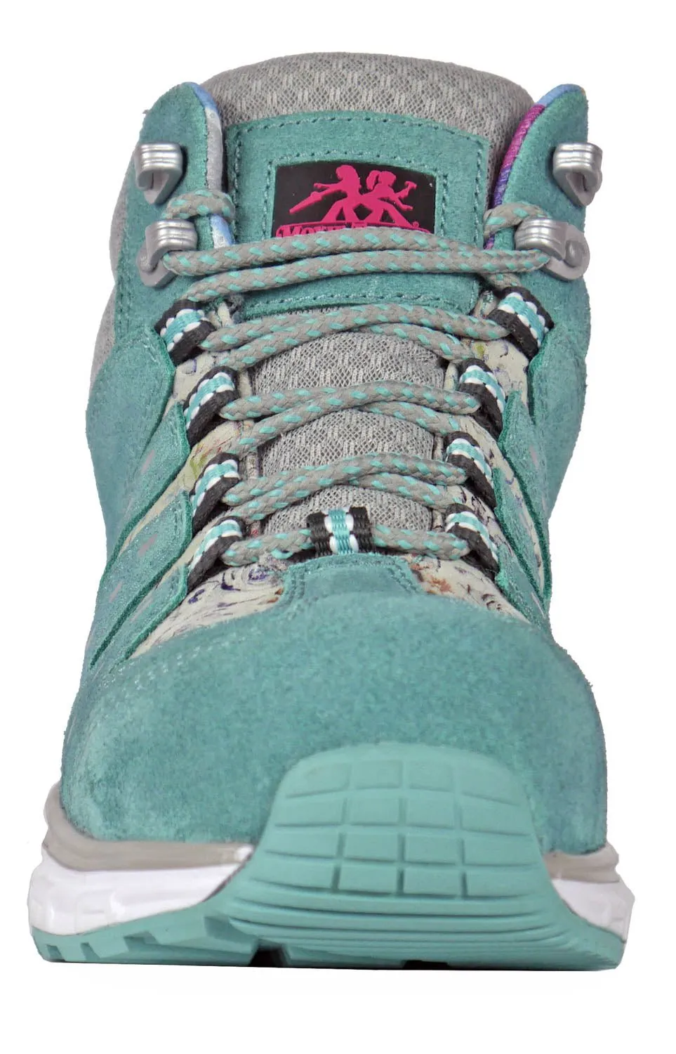 Moxie Trades Womens Trisha Composite Toe Turquoise Suede Work Boots