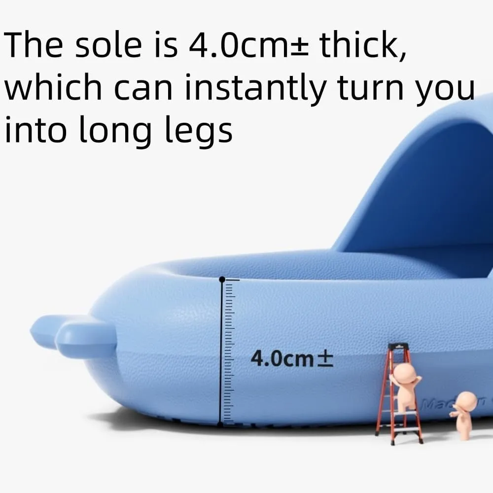 Mushroom Shark Slides, Unisex Non-slip Thick-soled 3D Cartoon Shark Slippers, Lightweight And Durable Beach Slippers For Summer