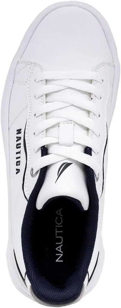Nautica Women’s Lace-Up Fashion Sneakers – Low-Top Casual Walking & Tennis Shoes with Platform or Regular Heel