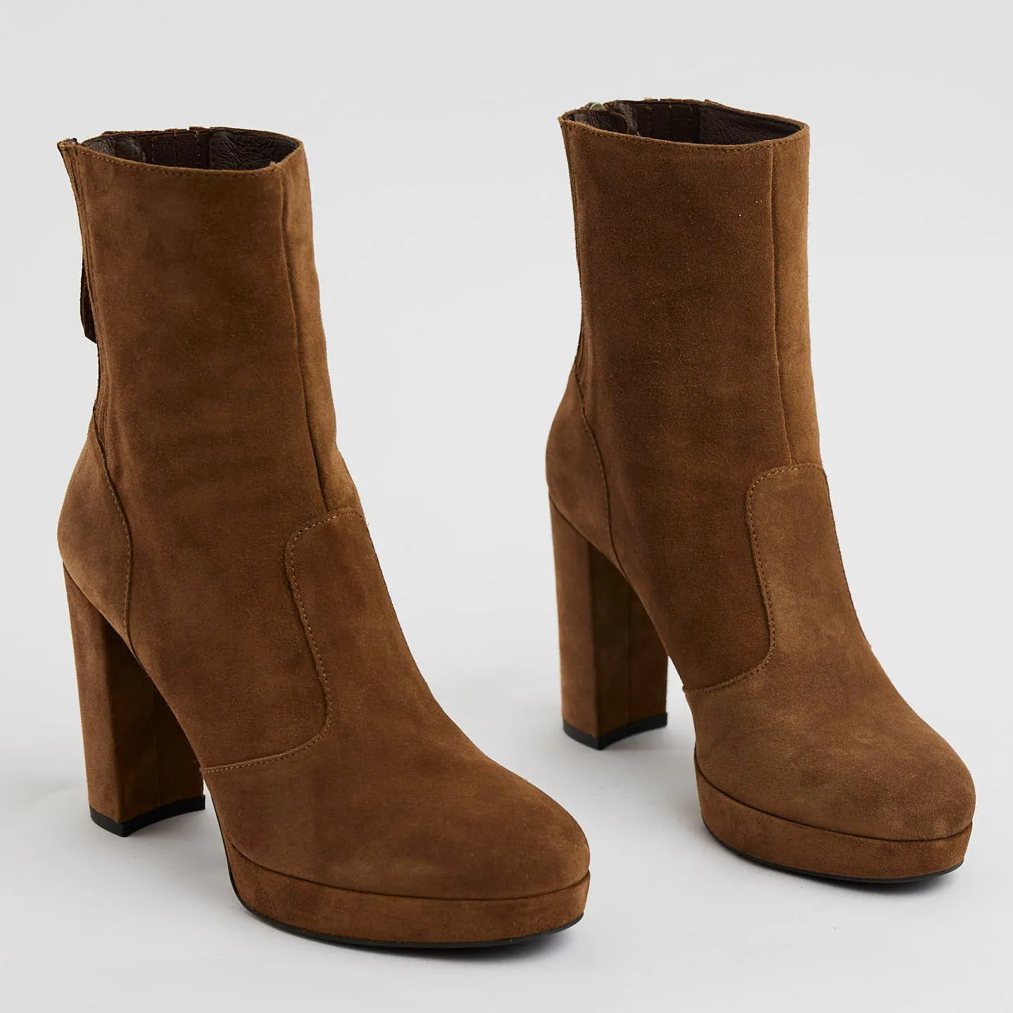 NeroGiardini Tan High Heel Boots