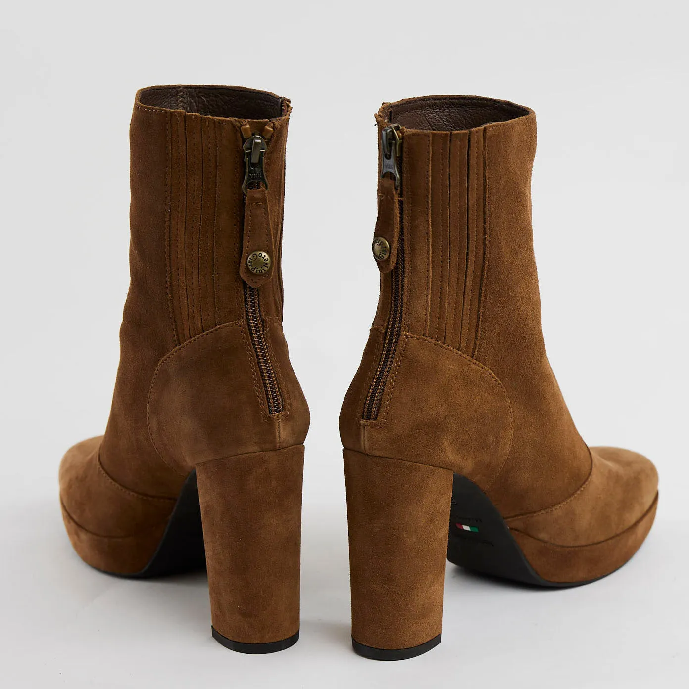 NeroGiardini Tan High Heel Boots