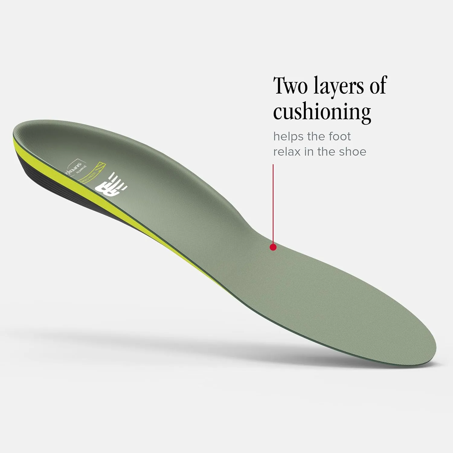 New Balance Running Cushion CFX Shoe Inserts - Arch Support for Runners - Dual Comfort Foam - Unisex - 7.5-9 Men / 8.5-10 Women