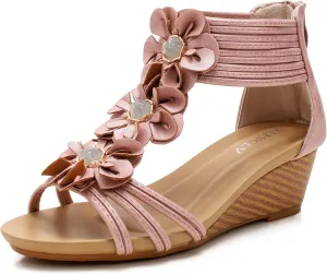 NEW Wedge Sandals for Women Open Toe Casual Summer Roman High Heel Beach Sandals