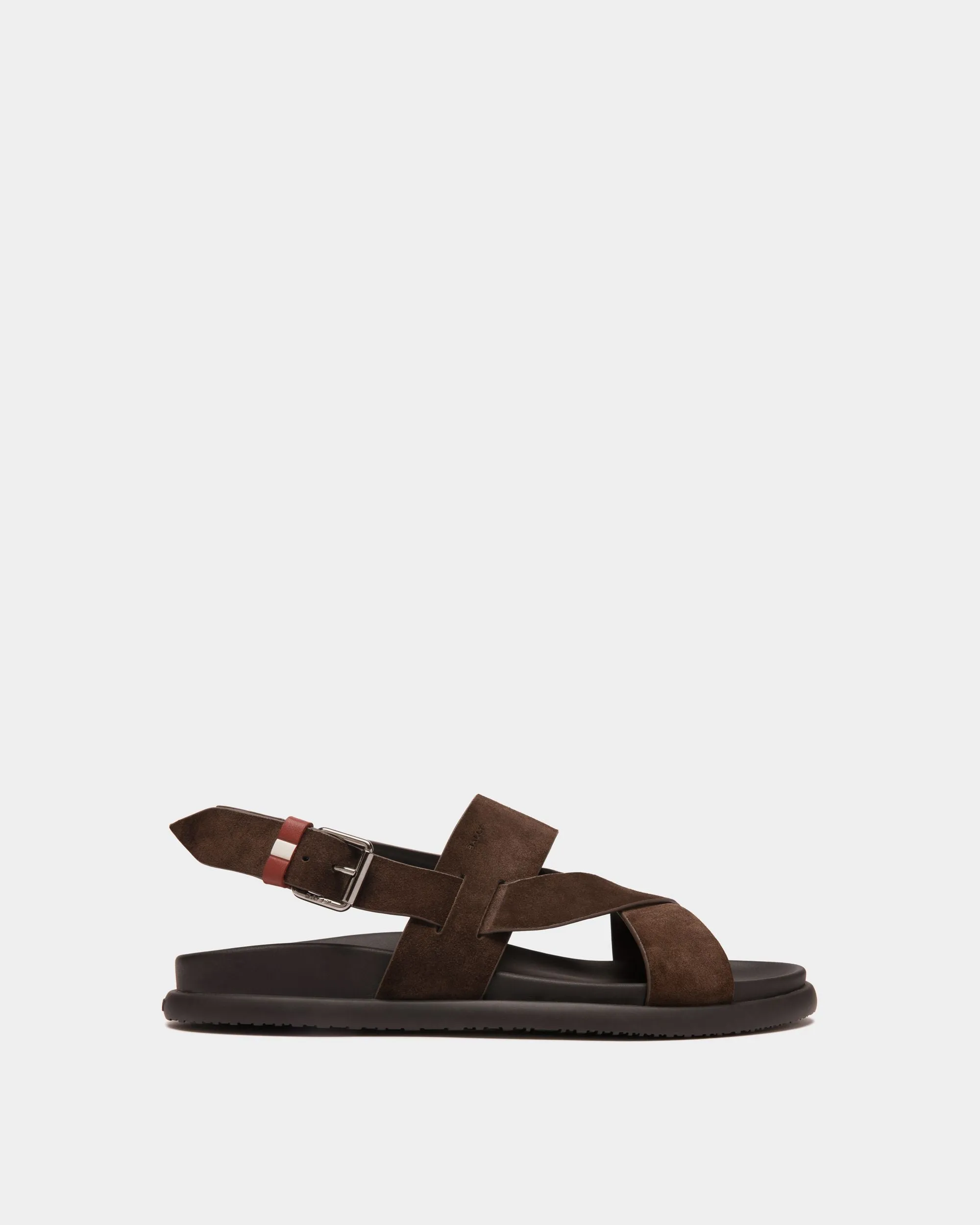Newport Sandal in Ebano Suede