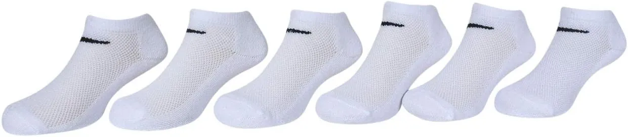 NIKE Dri-Fit Everyday Cushioned No-Show Ankle Socks 6 PAIR (Shoe size 5-7 / Up to 3 Year Old)