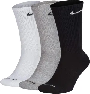 Nike Everyday Plus Cushion Crew Socks 3-Pair Pack Multicolor LG (US Men's Shoe 8-12, Women's Shoe 10-13)