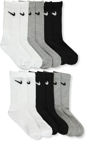 Nike Kids' Everyday Cushion Crew Socks (6 Pairs)
