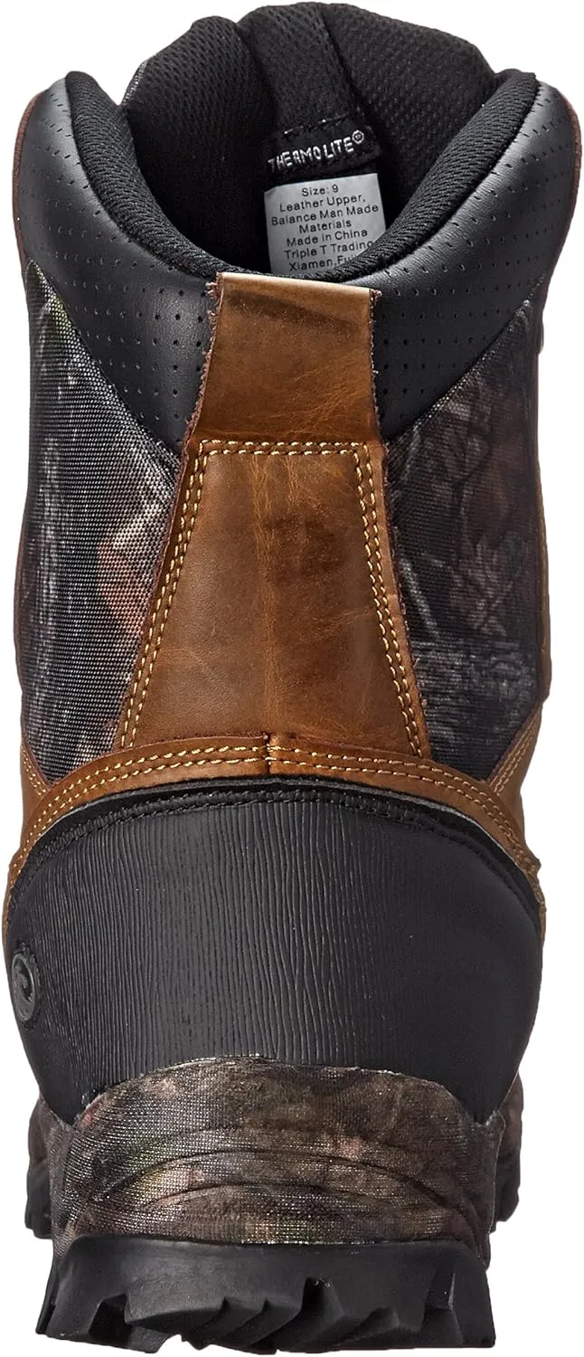 Northside Men's Renegade 800 Thinsulate Insulated Mid-Calf Lace-Up Waterproof Leather with Daybreak Camo Insert Hunting Boot