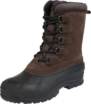 Northside Mens Timber Crest Insulated Leather Winter Snow Boot