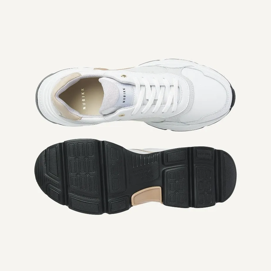 Nubikk Ross Jaden -  White Leather Taupe