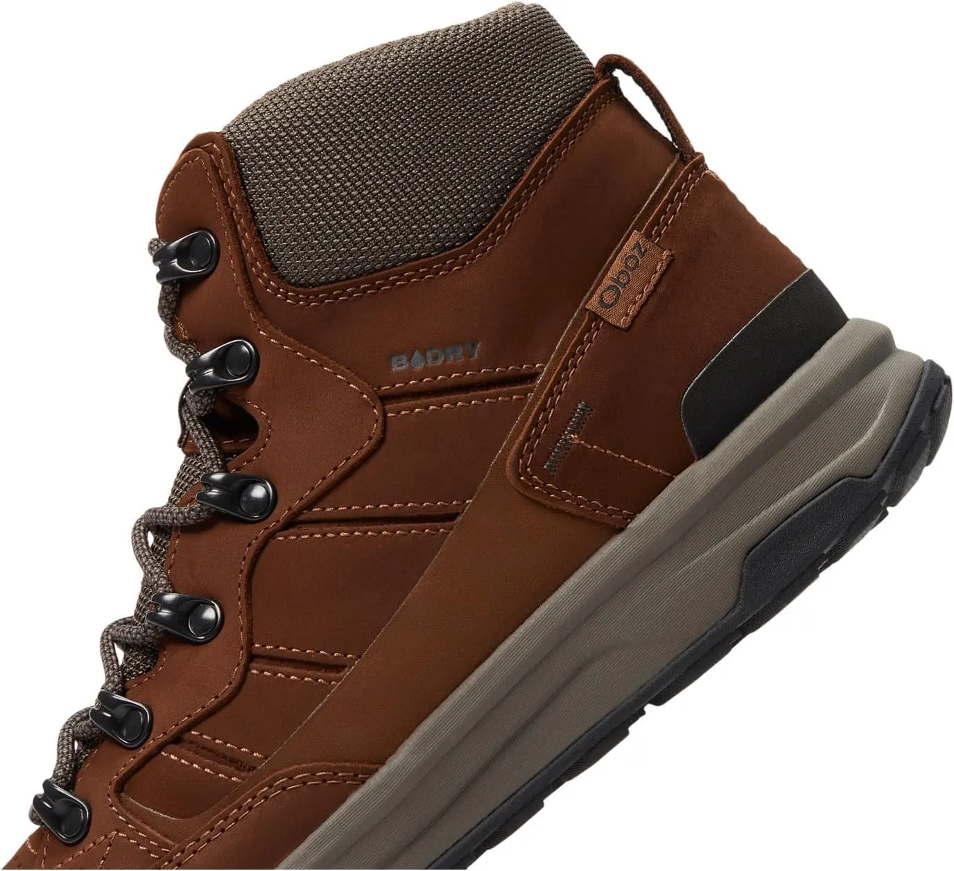 Oboz Men's Burke Mid Leather B-Dry Waterproof Hiking Boot