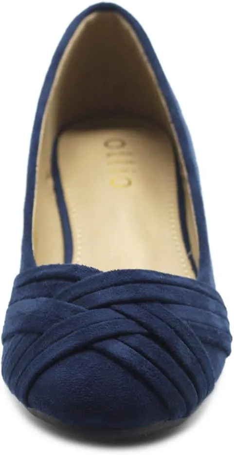 Ollio Women's Ballet Shoe Cute Casual Comfort Flat