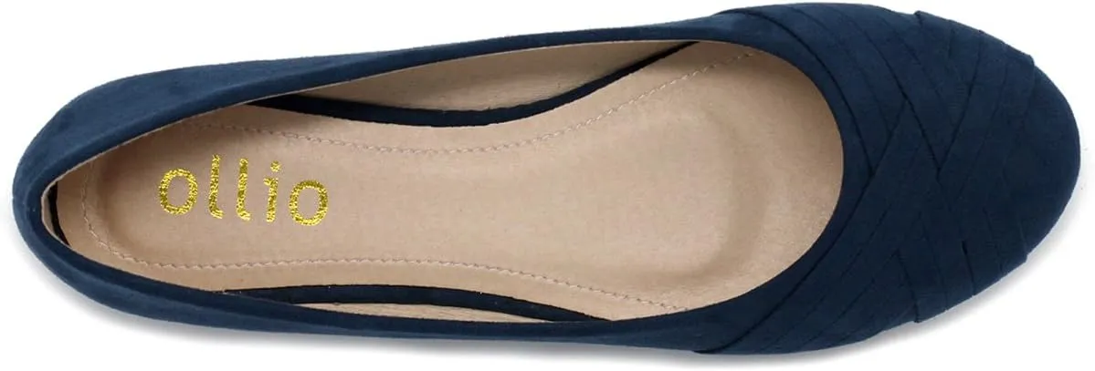 Ollio Women's Ballet Shoe Cute Casual Comfort Flat