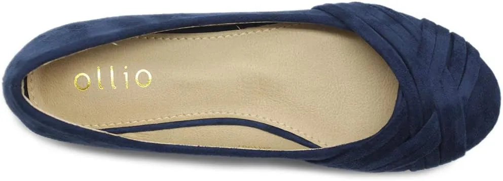 Ollio Women's Ballet Shoe Cute Casual Comfort Flat