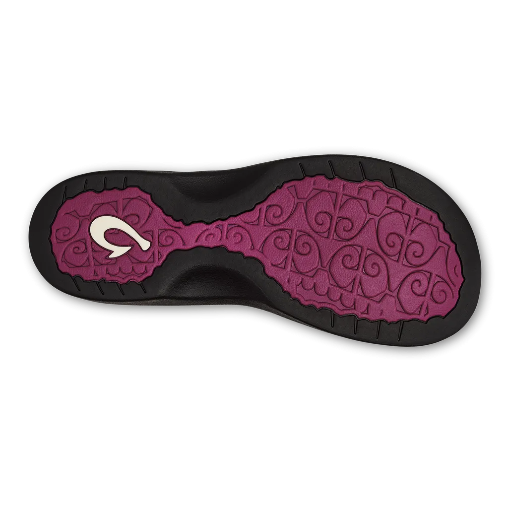 Olukai Ohana Sandal-Orchid Flower/Black