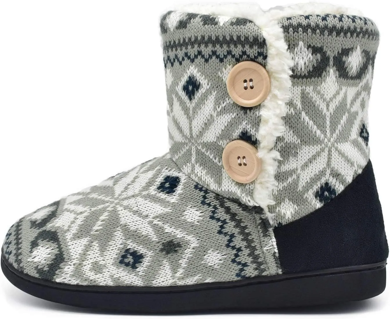 ONCAI Women's Slippers Comfort Knit Boots Winter Warm Outdoor Indoor Shoes