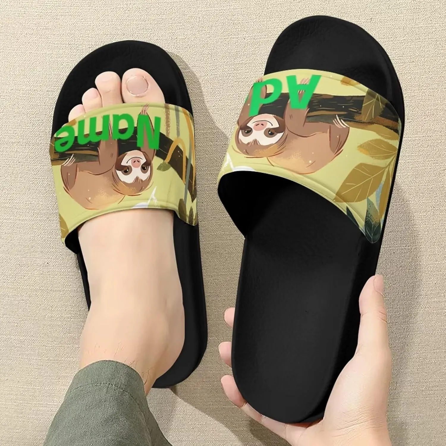 Open Toe Slippers for Women Rubber Slides Womens Sandal Slippers