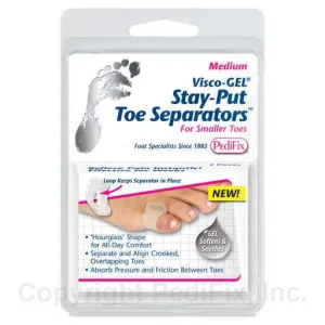 Pedifix P-26  Visco-Gel Stay-Put Toe Separators