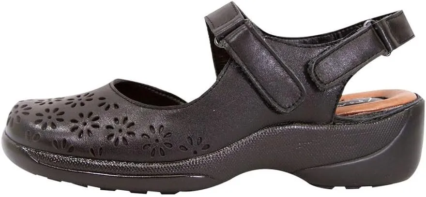 Peerage Kylie Women's Wide Width Comfort Leather Slingback Shoes