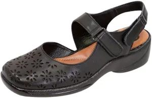 Peerage Kylie Women's Wide Width Comfort Leather Slingback Shoes
