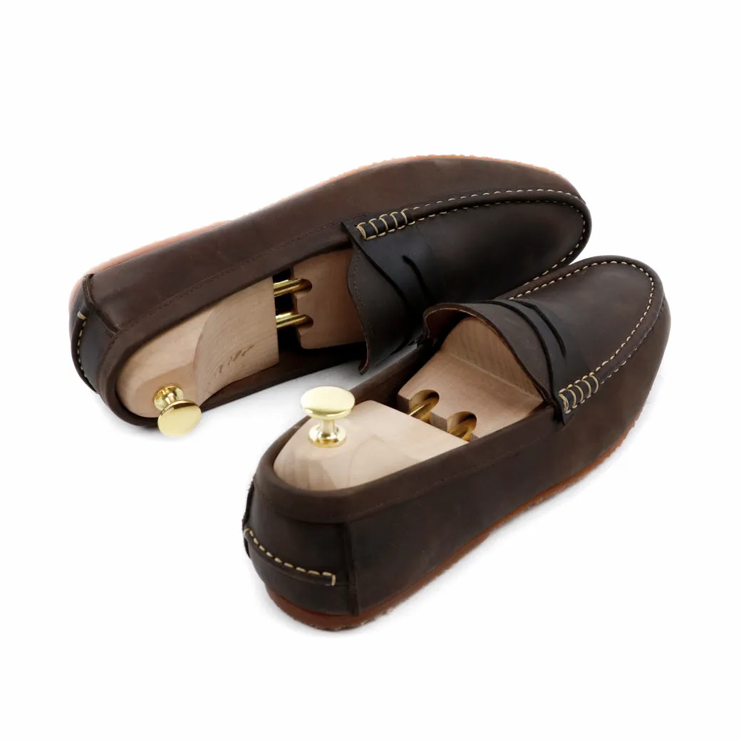 Penny Loafer Dark Natural Nubuck