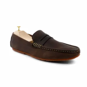Penny Loafer Dark Natural Nubuck