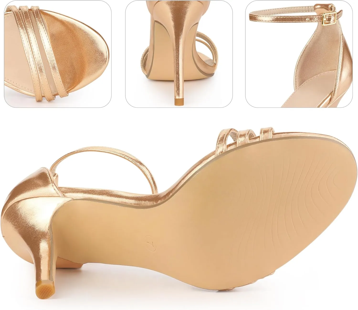 Perphy Strappy Heels Stiletto Heel Sandals for Women