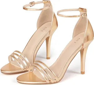 Perphy Strappy Heels Stiletto Heel Sandals for Women