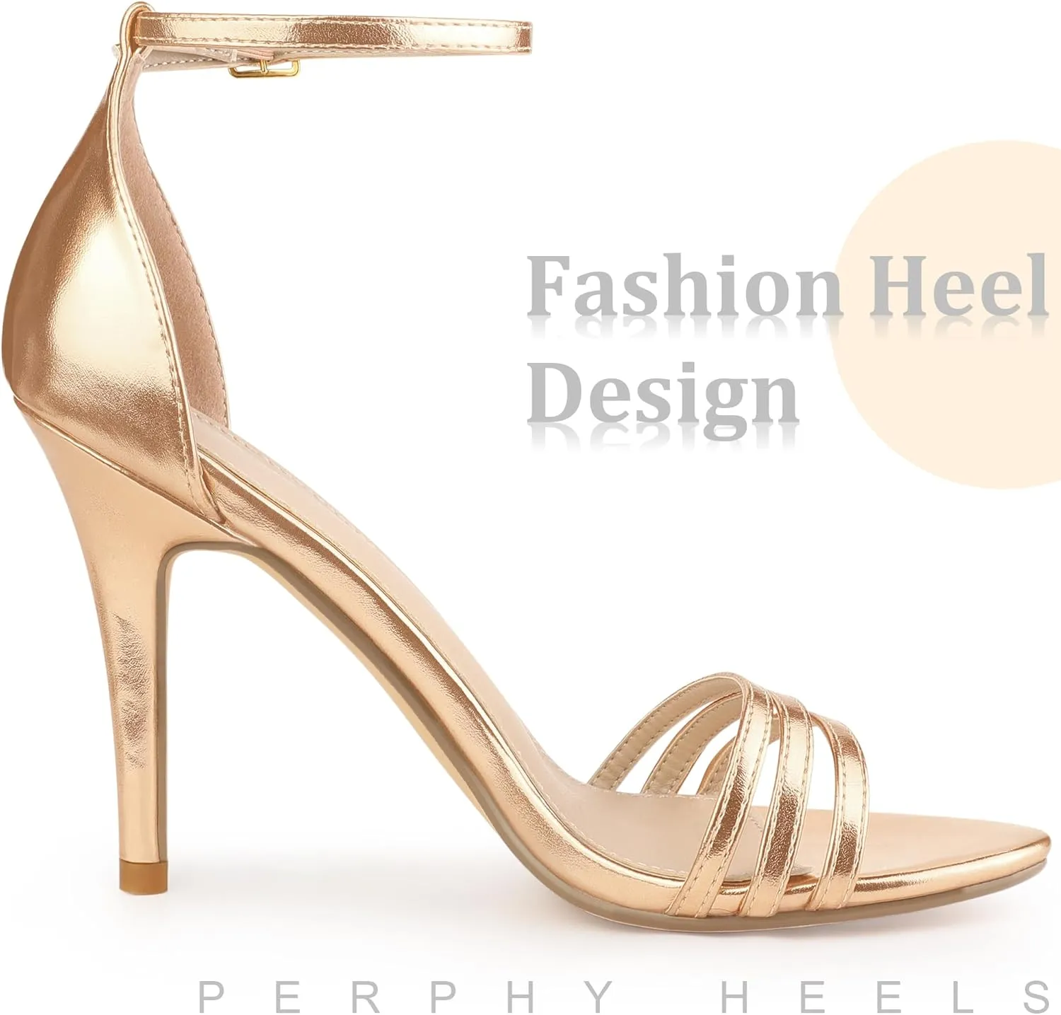 Perphy Strappy Heels Stiletto Heel Sandals for Women