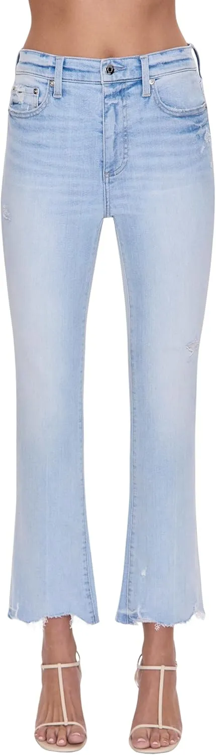 Pistola Denim Women's Lennon High-Rise Cropped Boot Cut Jeans
