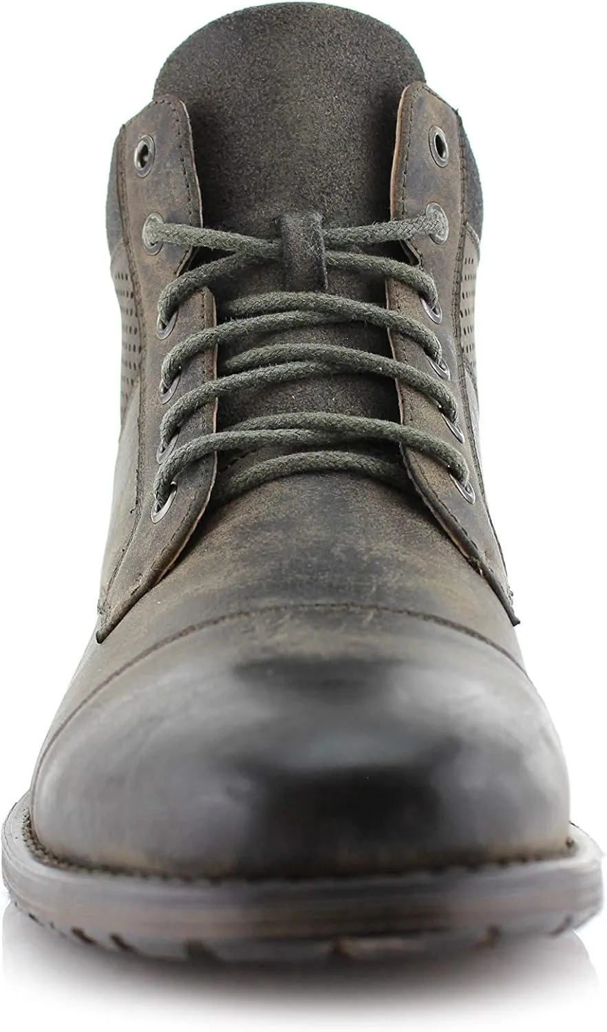 Polar Fox Ronny MPX806037 Mens Casual Work Lace Up Classic Motorcycle Combat Boots