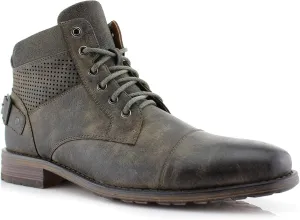 Polar Fox Ronny MPX806037 Mens Casual Work Lace Up Classic Motorcycle Combat Boots