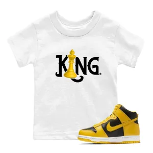 Pollen Beautifully crafted High King Sneaker Dunk Tees SNRT Kids Cost-efficient - Chess