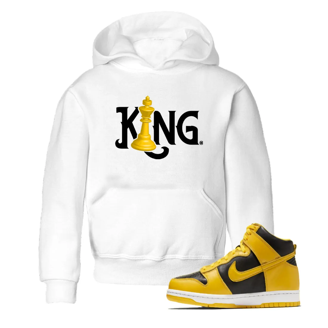 Pollen Beautifully crafted High King Sneaker Dunk Tees SNRT Kids Cost-efficient - Chess