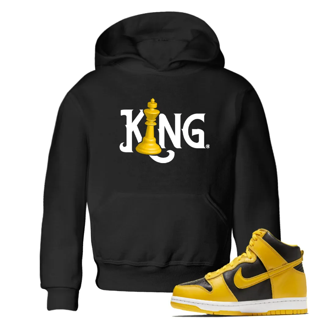 Pollen Beautifully crafted High King Sneaker Dunk Tees SNRT Kids Cost-efficient - Chess
