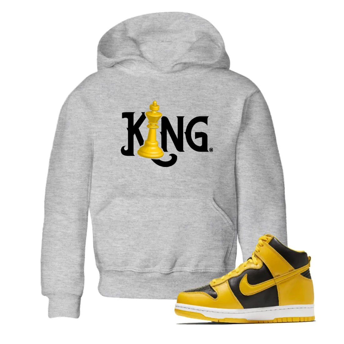 Pollen Beautifully crafted High King Sneaker Dunk Tees SNRT Kids Cost-efficient - Chess