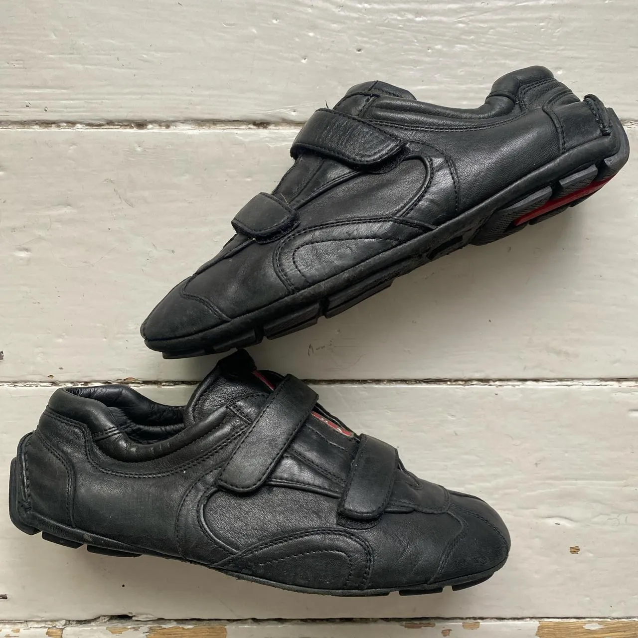 Prada Driving Loafer Strap Shoes