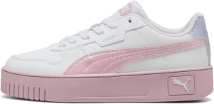 PUMA Carina Street Blurry Dreams Jr Girls' Youth Sneaker, 6 M US Big Kid, White-Rose-Mauve