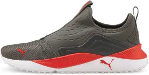 PUMA Men's Pacer Future Slipon, Dark Shadow-Balck-H Risk Red, 8.0