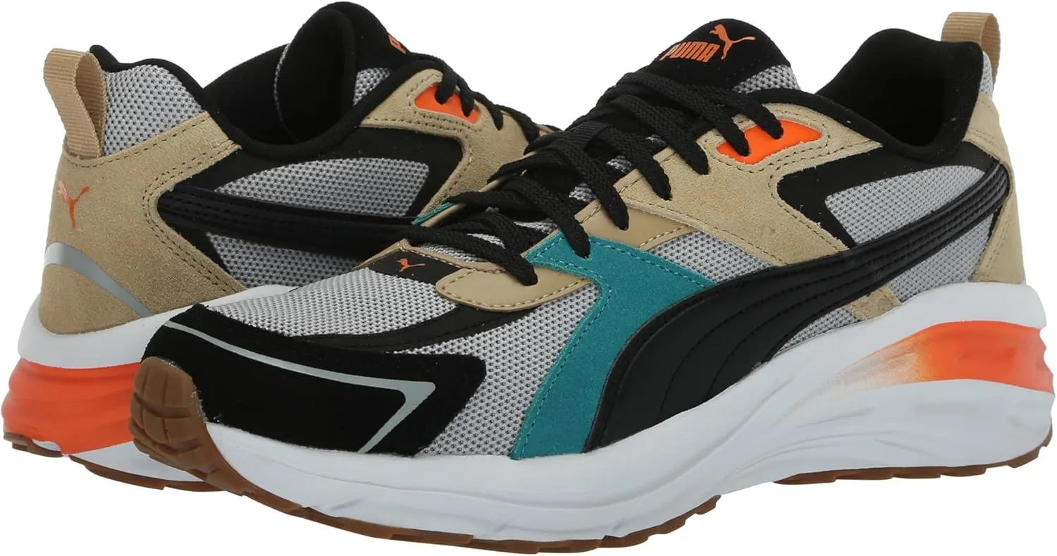 PUMA Men's Sneaker Hypnotic Leather Shoes, Black-Strong Gray, 10.5