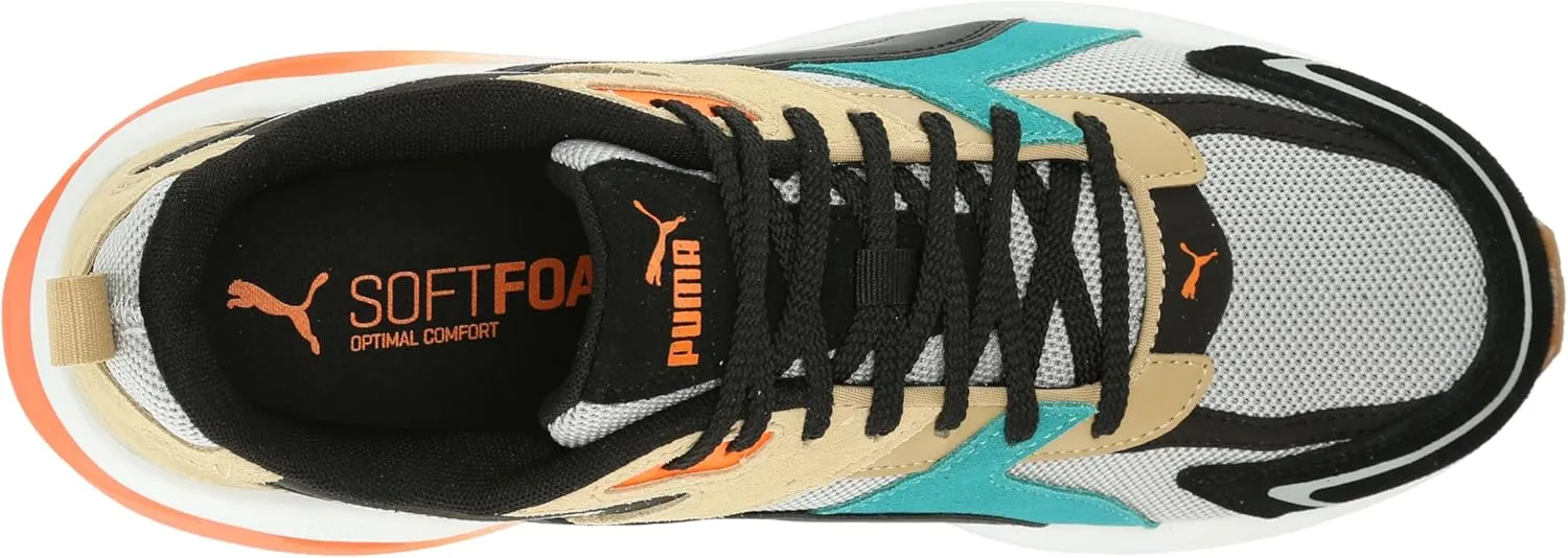 PUMA Men's Sneaker Hypnotic Leather Shoes, Black-Strong Gray, 10.5