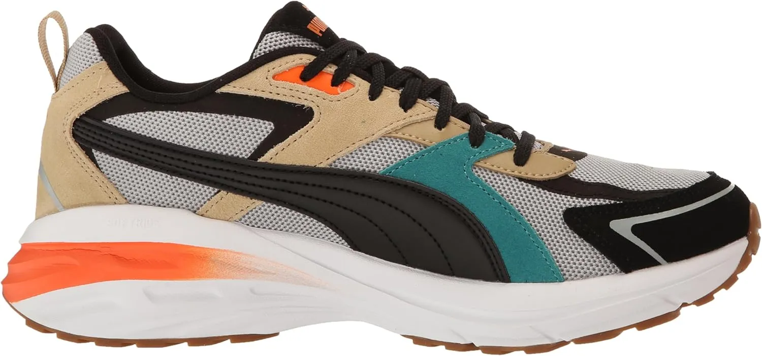 PUMA Men's Sneaker Hypnotic Leather Shoes, Black-Strong Gray, 10.5