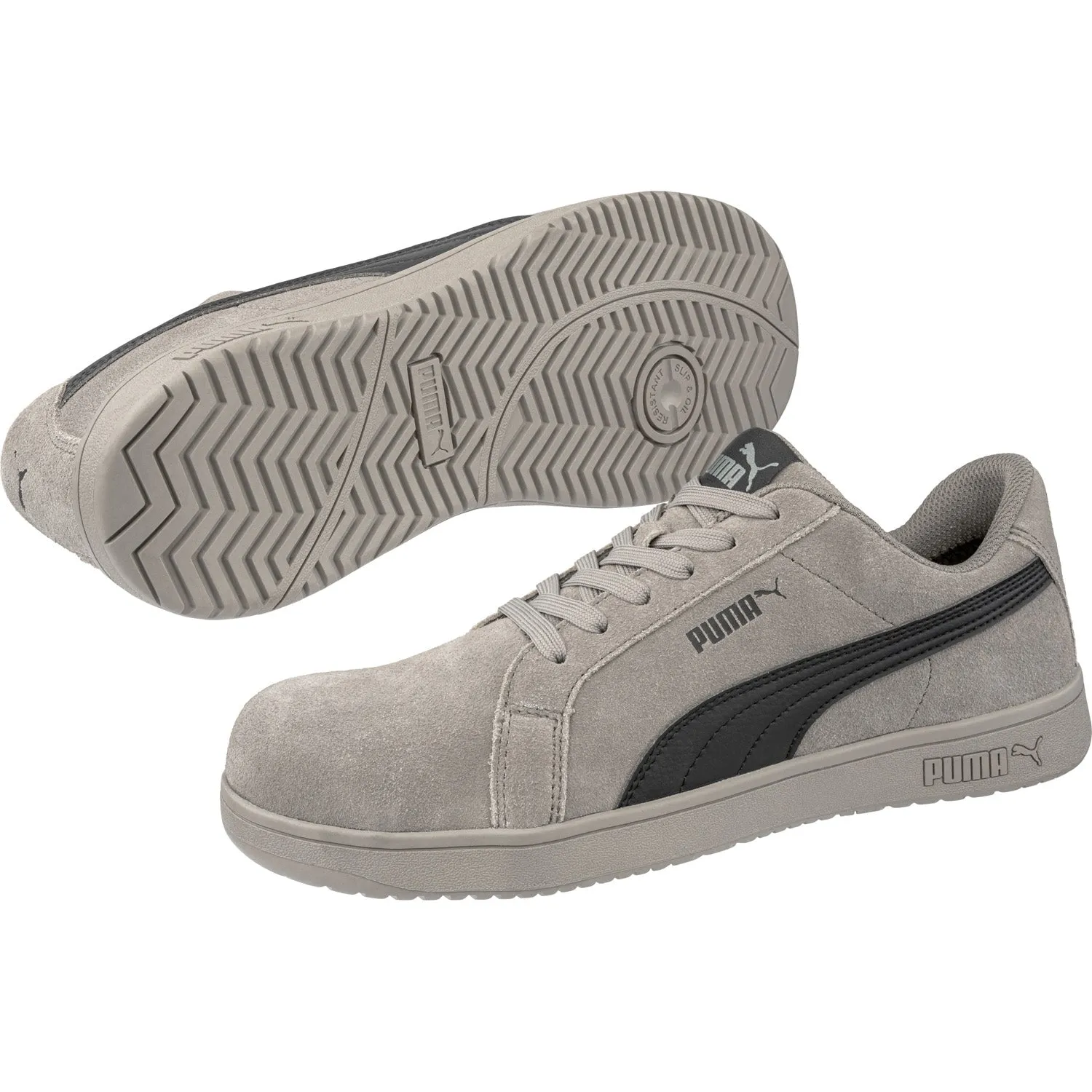 Puma Safety Womens Iconic Low ASTM EH SR Stone Suede Heritage Work Shoes
