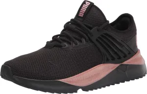 PUMA Womens Pacer Future Sneaker, PUMA Womens Black-Rose Gold, 10