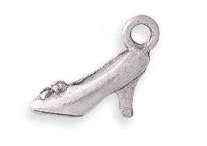 PW216-S: Charm High Heel Shoe Ant Pewter 13x15mm 1PC