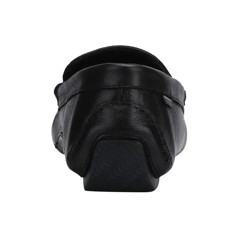 RedTape Men Black Driving Shoes
