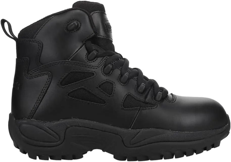 Reebok Womens Rapid Response Rb 6 Inch Electrical Composite Toe Work Safety Shoes Casual - Black