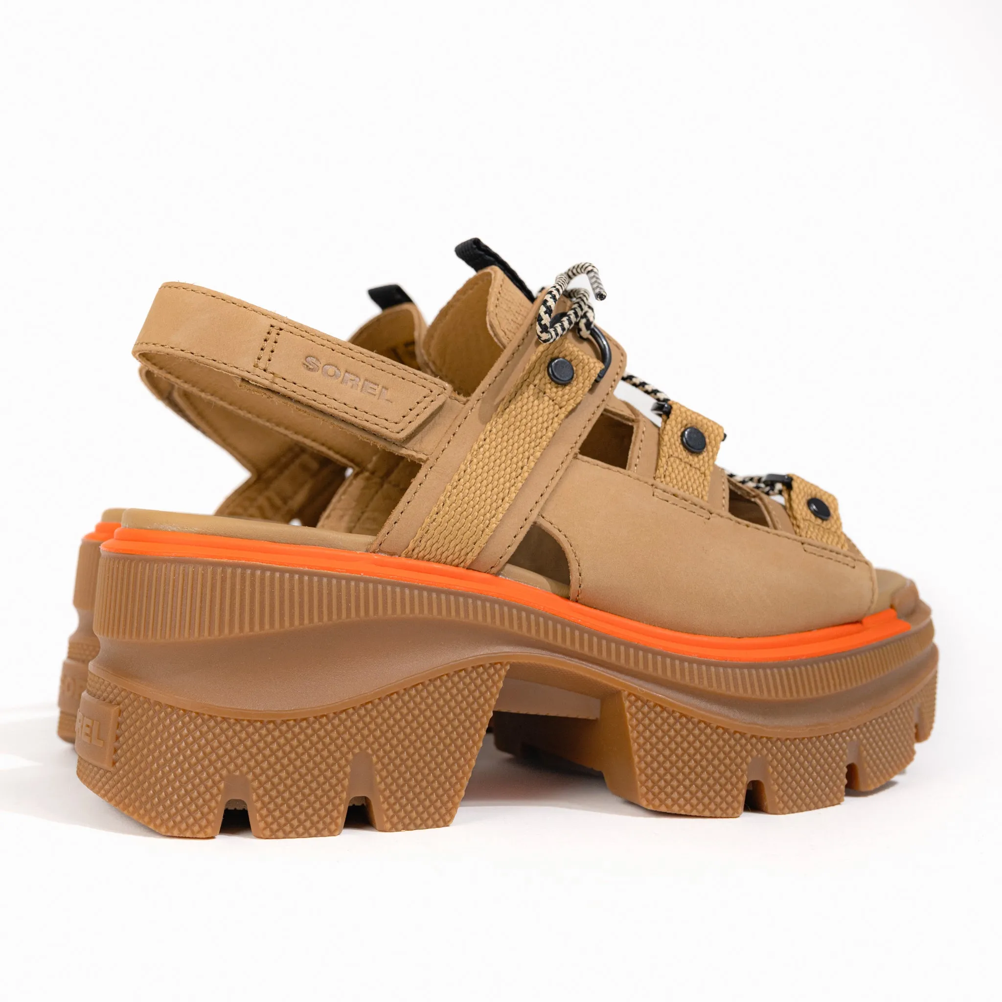 REIN CB LACE PLATFORM - CARIBOU - LEATHER