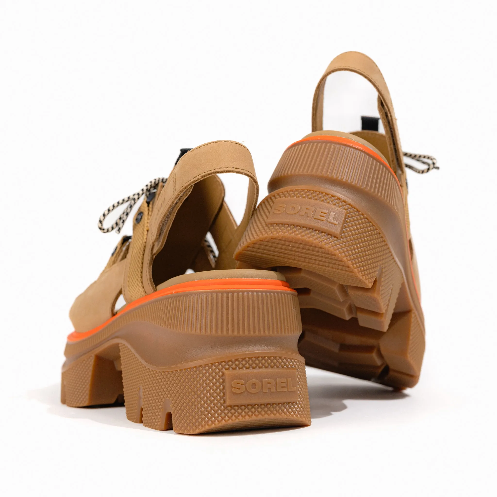 REIN CB LACE PLATFORM - CARIBOU - LEATHER