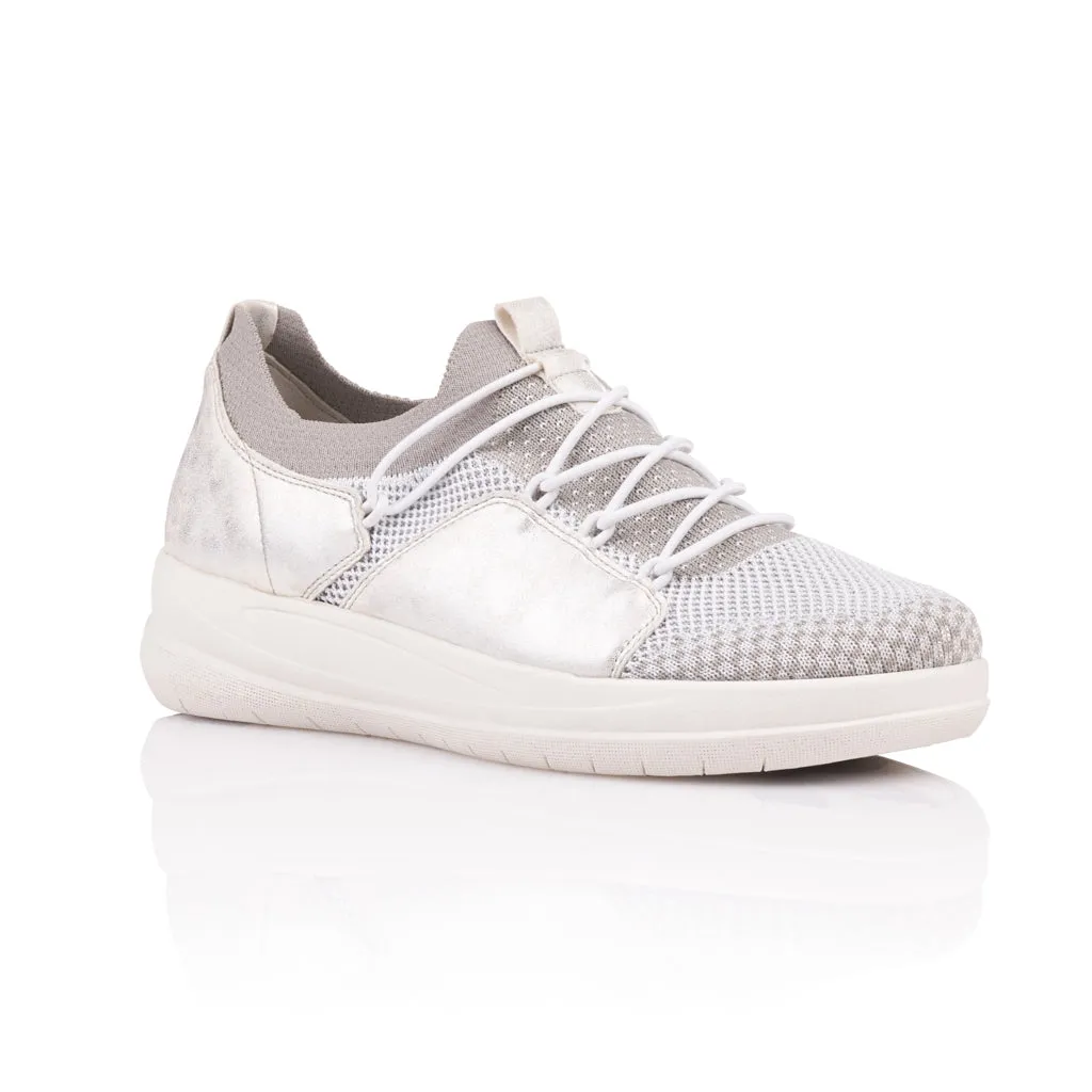 REMONTE R9605-42 LADIES GREY COMBINATION SLIP ON SHOES